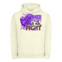 Her Fight Is Our Fight Purple Ribbon Urban Hoodie | Teevron