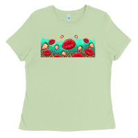 Matcha lips and strawberries Ladies Tee - AdoDesignShop