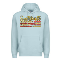 Blue Mist softball game day Premium Hoodie - Artiststas