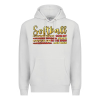 Dove Grey softball game day Premium Hoodie - Artiststas
