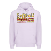 Lilac softball game day Premium Hoodie - Artiststas