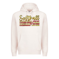 Pale Pink softball game day Premium Hoodie - Artiststas