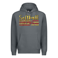 Rock softball game day Premium Hoodie - Artiststas