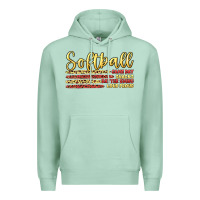 Seafoam softball game day Premium Hoodie - Artiststas