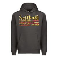 Smoke softball game day Premium Hoodie - Artiststas