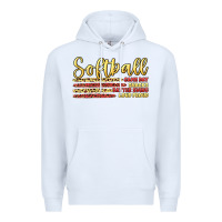 White softball game day Premium Hoodie - Artiststas