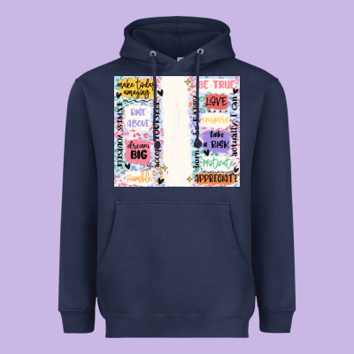 Positive Affirmation Heavyweight Hoodie Designed By Maliassmallbusiness