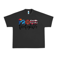 Pigment Black proud firefighter Urban Heavy Tee - HRA Design Shop