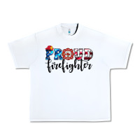 White proud firefighter Urban Heavy Tee - HRA Design Shop