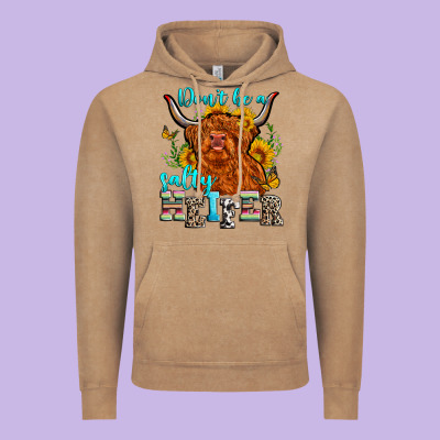 Don't Be A Salty Heifer Vintage Hoodie Designed By Zillion Design Studio