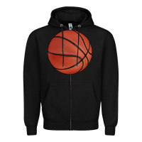 Black basketball Zipper Hoodie - BarkalooDesign