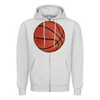 Dove Grey basketball Zipper Hoodie - BarkalooDesign