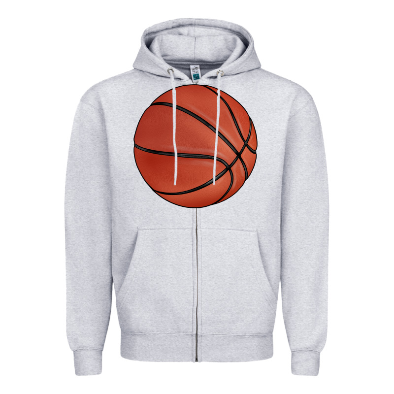 Basketball Zipper Hoodie by BarkalooDesign | Teevron