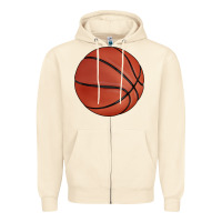 Sandshell basketball Zipper Hoodie - BarkalooDesign