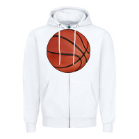 White basketball Zipper Hoodie - BarkalooDesign