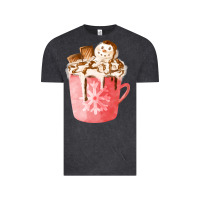 Vintage Black hotcocoa with snowman  fa element Vintage Tee - FaDigitalArtStudio