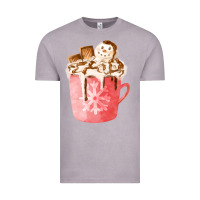 Vintage Zinc hotcocoa with snowman  fa element Vintage Tee - FaDigitalArtStudio