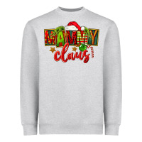 Heather Grey christmas mammy claus Heavyweight Sweatshirt - FaDigitalArtStudio