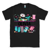 Black nurse elements with costom name Classic Tee - AdoDesignShop