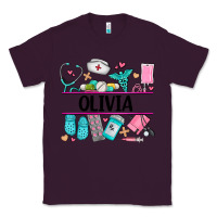 Plum nurse elements with costom name Classic Tee - AdoDesignShop