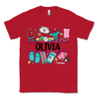 Red nurse elements with costom name Classic Tee - AdoDesignShop