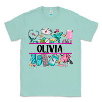 Seafoam nurse elements with costom name Classic Tee - AdoDesignShop