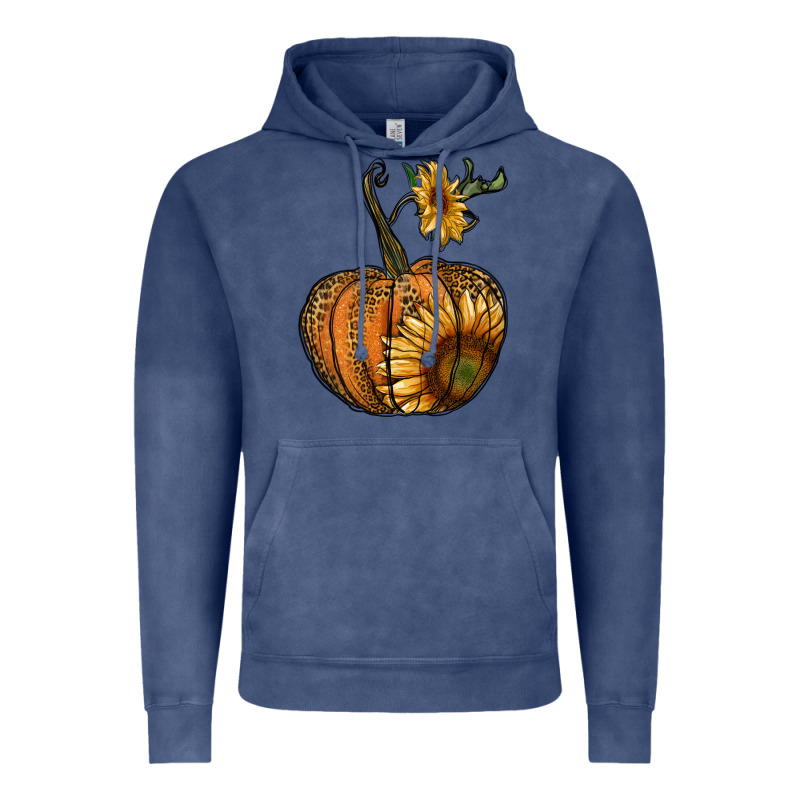 Pumpkin With Sunflower Vintage Hoodie by RanaPortraitStore | Teevron