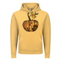 Vintage Mustard pumpkin with sunflower Vintage Hoodie - RanaPortraitStore