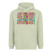 Matcha my temper goes from zerobail money real quick Heavyweight Hoodie - NancyCooperArtShop