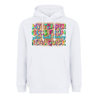 White my temper goes from zerobail money real quick Heavyweight Hoodie - NancyCooperArtShop