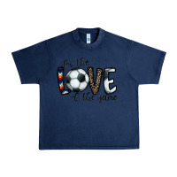 Navy for the love of the game socer Urban Heavy Tee - CowhideDigitalArt