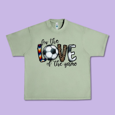 For The Love Of The Game Socer Urban Heavy Tee Designed By Cowhidedigitalart