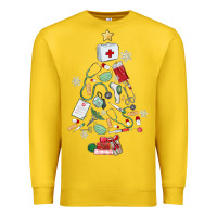 Lemon nurse christmas tree Premium Sweatshirt - MaliasSmallBusiness