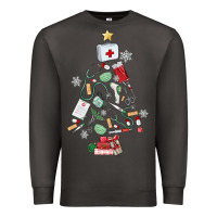 Smoke nurse christmas tree Premium Sweatshirt - MaliasSmallBusiness