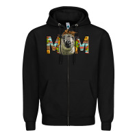 Black Western Hampshire Sheep Mom Zipper Hoodie - LillyAllenDesigns