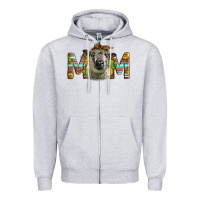 Heather Grey Western Hampshire Sheep Mom Zipper Hoodie - LillyAllenDesigns