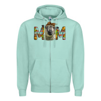 Seafoam Western Hampshire Sheep Mom Zipper Hoodie - LillyAllenDesigns