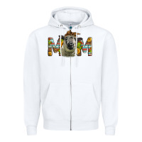 White Western Hampshire Sheep Mom Zipper Hoodie - LillyAllenDesigns