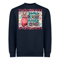 Navy Some bunny needs coffee 20oz tumbler Heavyweight Sweatshirt - Neo Western