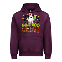 Mauve Wine Boo Boo Crew Nurse Urban Hoodie - texasbilliewilder