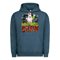 Pigment Midnight Navy Boo Boo Crew Nurse Urban Hoodie - texasbilliewilder