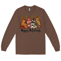 Chestnut happy holidays Long Sleeve Tee - JahusDesignShop