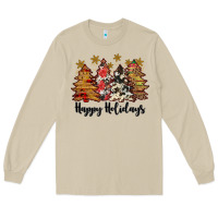 Mushroom happy holidays Long Sleeve Tee - JahusDesignShop