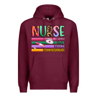 Burgundy nurse Premium Hoodie - Artiststas
