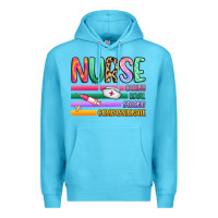 Ocean Blue nurse Premium Hoodie - Artiststas
