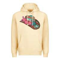 Pina Colada cowboy hat Premium Hoodie - AdoDesignShop