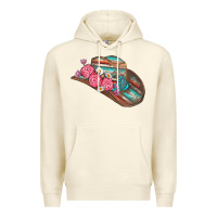 Sandshell cowboy hat Premium Hoodie - AdoDesignShop