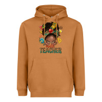 Meerkat math teacher life afro messy bun Heavyweight Hoodie - NancyCooperArtShop