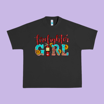 Firefighter Son Girl Urban Heavy Tee Designed By Hra Design Shop