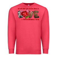 Cardinal let all that you do be done in love i corinthians Premium Sweatshirt - NancyCooperArtShop